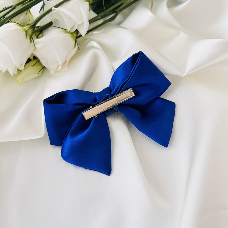 kokarda-do-wlosow-ozdoba-na-spince-krokodylek-na-gumce-tradycyjnej-niebieska-chabrowa-indygo (5).JPG