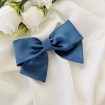 Mała kokarda do włosów Na spince Jeans