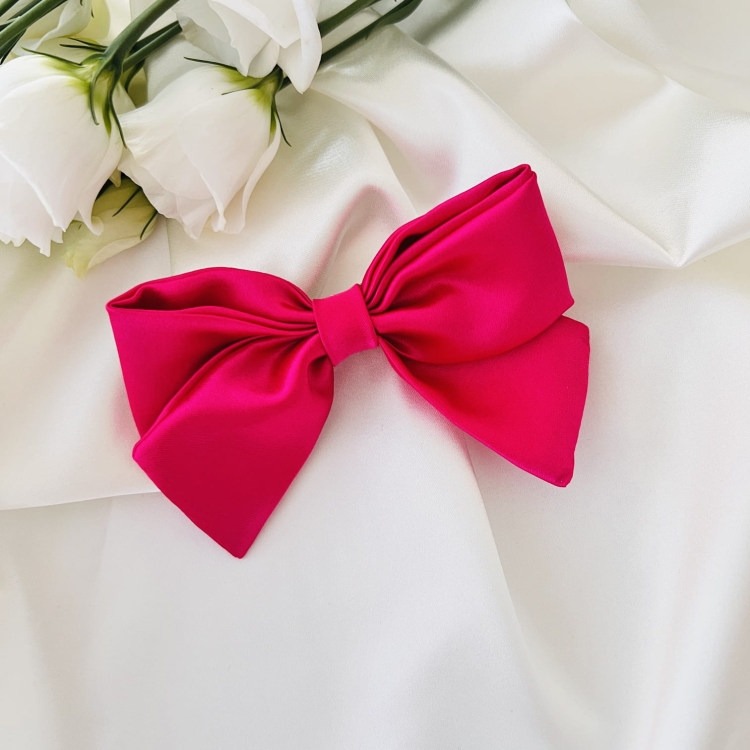 kokarda-do-wlosow-ozdoba-na-spince-krokodylek-na-gumce-tradycyjnej-ciemno-rozowa-fuksja (4).JPG