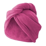 Turban z mikrofibry do włosów szybkoschnący Fuksja