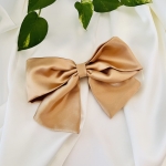 Duża kokarda do włosów Na spince Złota