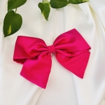 Duża kokarda do włosów Na spince Fuksja