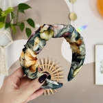 Bambusowa opaska na formie Sztywna Marszczona Flowers