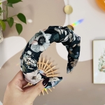 Bambusowa opaska na formie Sztywna Marszczona Midnight