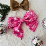 Duża kokarda do włosów Na spince Frosty