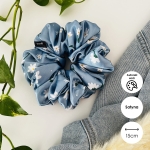 Satynowa gumka do włosów scrunchie XXL Daisy