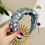 Satynowa opaska na formie Sztywna Marszczona Willow