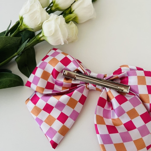 kolekcja-akcesoriow-do-wlosow-na-lato-gumka-scrunchie-opaska-czepek-kokarda-na-spince-kratka-roz-pomaranczowy-fizz-autorski-wzor (18).JPG