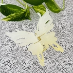 Klamra do włosów Spinka Mariposa Matte Biało-żółta