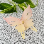 Klamra do włosów Spinka Mariposa Matte Pomarańczowo-żółta