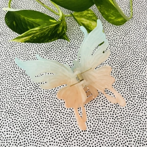 Klamra do włosów Spinka Mariposa Matte Niebiesko-pomarańczowa