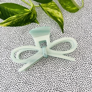 Klamra do włosów Spinka Kokarda Pearl Mint