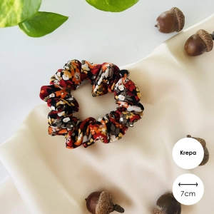 Krepowana gumka do włosów scrunchie MINI Maple