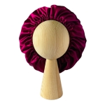 Jedwabny czepek do włosów na noc Fuksja