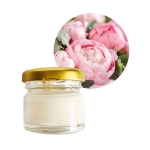 Mini świeca sojowa w słoiczku Piwonia