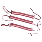 Satynowe papiloty do loków 3szt. Lokówka Pudrowy róż 