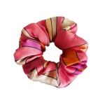 Jedwabna gumka do włosów scrunchie frotka Retro