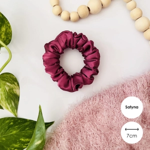Satynowa gumka do włosów scrunchie MINI Jagoda
