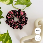 Krepowana gumka do włosów scrunchie MIDI Rouge