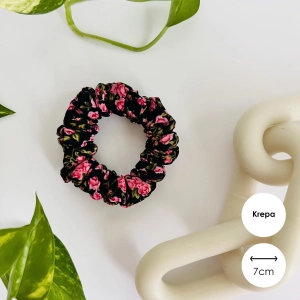 Krepowana gumka do włosów scrunchie MINI Rouge