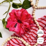 Szyfonowa jedwabna gumka do włosów scrunchie XXL Petal