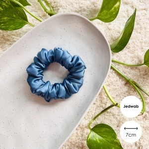 Jedwabna gumka do włosów scrunchie MINI Jeans