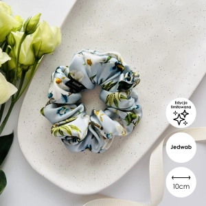 Jedwabna gumka do włosów MIDI scrunchie Glam