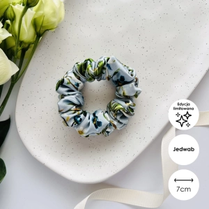 Jedwabna gumka do włosów scrunchie MINI  Glam